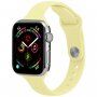 Tanek silikonski trakec za Apple Watch 42mm / 41mm / 40mm / 38mm - rumena