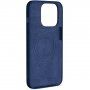 EPICO Magnetic silikonski etui z MagSafe za iPhone 14 - temno modra