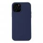 Silikonski pokrov za iPhone 12 / 12 Pro - temno modra