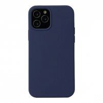 Silikonski pokrov za iPhone 12 / 12 Pro - temno modra