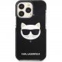 Karl Lagerfeld Choupette Head ovitek za iPhone 13 Pro Max - črna