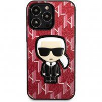 Karl Lagerfeld Monogram Ikonik etui za iPhone 13 Pro Max - rdeče