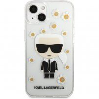 Karl Lagerfeld Ikonik Flower etui za iPhone 13 mini - jasno