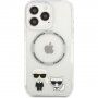 Karl Lagerfeld Karl and Choupette etui z MagSafe za iPhone 13 Pro Max - jasno
