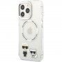 Karl Lagerfeld Karl and Choupette etui z MagSafe za iPhone 13 Pro Max - jasno