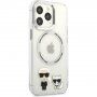 Karl Lagerfeld Karl and Choupette etui z MagSafe za iPhone 13 Pro Max - jasno