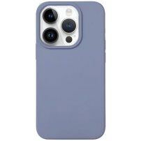 Silikonski pokrov za iPhone 14 Pro Max - modro-siva