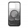 GEAR4 D3O Milan Snap Black Swirl prozoren etui z MagSafe za iPhone 14 Pro Max - črna