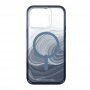 GEAR4 D3O Milan Snap Blue Swirl prozoren etui z MagSafe za iPhone 14 Pro Max - modro