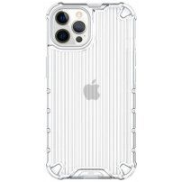 Trpežen lesketajoč etui z vertikalno mrežico za iPhone 11 Pro Max - jasno