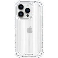 Trpežen lesketajoč etui z vertikalno mrežico za iPhone 13 Pro Max - jasno
