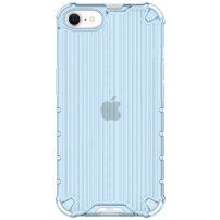 Trpežen lesketajoč etui z vertikalno mrežico za iPhone SE (2020/2022) / 8 / 7 - modro