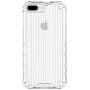 Trpežen lesketajoč etui z vertikalno mrežico za iPhone 7 Plus / 8 Plus - jasno