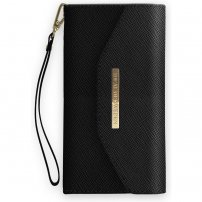 iDeal Of Sweden Mayfair Clutch Black Saffiano ovitek z denarnico za iPhone X / XS / 11 Pro - črna