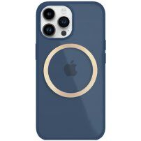 Lesketajoč prozoren etui z MagSafe za iPhone 13 Pro - temno modra