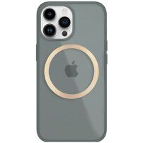 Lesketajoč prozoren etui z MagSafe za iPhone 13 Pro Max - siva