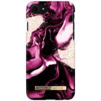 iDeal Of Sweden Golden Ruby Marble etui za iPhone 6 / 6S / 7 / 8 / SE (2020/2022) - fuksija