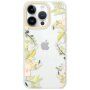 Prozoren etui z vzorcem cvetlic za iPhone 13 Pro Max - vrtnica