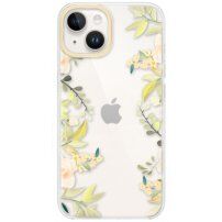 Prozoren etui z vzorcem cvetlic za iPhone 14 - vrtnica