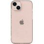 Prozoren ovitek z bleščicami za iPhone 14 Plus - zlati