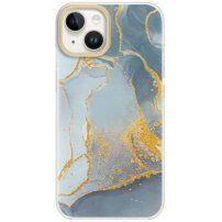 Zaščitni marmorni etui za iPhone 14 Plus - modro-siva