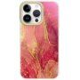 Zaščitni marmorni etui za iPhone 14 Pro Max - rdeče