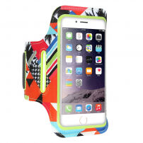 FLOVEME barvna športna torbica za iPhone 6 / 6S / 7/8 - zelena