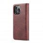 DG.MING 2v1 snemljiv flip etui za iPhone 14 Pro Max - bordo