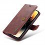 DG.MING 2v1 snemljiv flip etui za iPhone 14 Pro Max - bordo