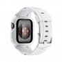 Odporen Armor etui s paščkom za Apple Watch 45mm / 44mm / 42mm - bela
