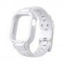 Odporen Armor etui s paščkom za Apple Watch 45mm / 44mm / 42mm - bela
