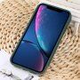 Zaščitni ovitek s kovino prevlečenim dnom za iPhone XR - zelena