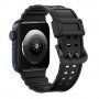 Odporen silikonski pašček za Apple Watch 42mm / 41mm / 40mm / 38mm - črna