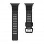 Odporen silikonski pašček za Apple Watch 42mm / 41mm / 40mm / 38mm - črna