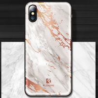 Plastični pokrov FLOVEME za Apple iPhone XS - beli marmor