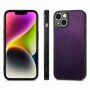 Bleščeč ovitek iz PU usnja za iPhone 14 Plus - vijolična
