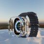 Kovinski etui s kristali za Apple Watch Ultra 49mm - modro