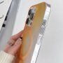 Prosojni ovitek z vzorcem vodnih barv in zaščito MagSafe za iPhone 12 Pro Max - siva