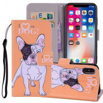 Flip primeru za iPhone XS Max - buldog