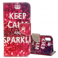 Flip primeru za iPhone X / iPhone X - Keep Calm and Sparkle