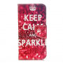 Flip primeru za iPhone X / iPhone X - Keep Calm and Sparkle