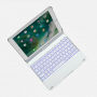 Vrtljiva torbica s tipkovnico za iPad 9,7" (2017/2018) / Pro 9,7" / Air 1 / 2 - srebro