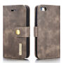 2in1 snemljiva torbica za iPhone 5 / 5S / SE (2016) - rjava