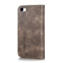2in1 snemljiva torbica za iPhone 5 / 5S / SE (2016) - rjava