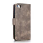 2in1 snemljiva torbica za iPhone 5 / 5S / SE (2016) - rjava