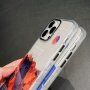 Sijajen prozorni ovitek z motivom za iPhone 14 Pro - gore