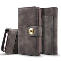 2in1 stilska odstranljiva torbica za iPhone - 5 / 5S / SE (2016) - siva