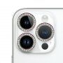 Kaljeno steklo s kamenčki za zaščito leč zadnjega fotoaparata za iPhone 14 Pro / 14 Pro Max - mavrica