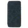 Flip vintage etui za iPhone X / iPhone X - modro-zelena