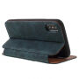 Flip vintage etui za iPhone X / iPhone X - modro-zelena